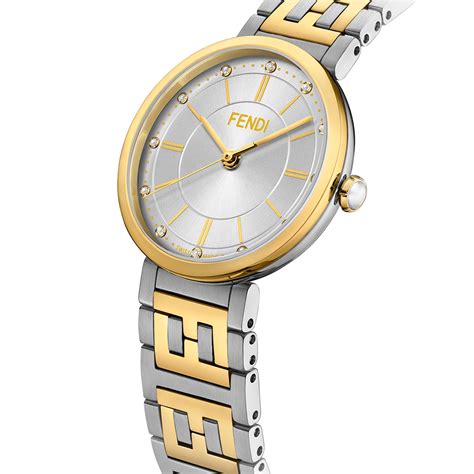 fendi two tone watch|fendi ff bracelet.